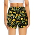 thumbnail image 4 of Fotbe Bees and Sunflowers Womens High Waist Running Shorts Athletic Workout Quick Dry Shorts for Women with Pockets Gym Yoga Summer Shorts-Large, 4 of 9