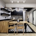 thumbnail image 5 of Kiven H-Type Track Lighting, 3-Light Modern Halo Track Pendant Light with Built-in Cable Wrapper, Track Light Pedant Adjustable Length, E26 Socket, 5 of 7