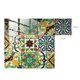 thumbnail image 3 of 10 Uds. Pegatinas de azulejos de cristal de superficie de patrón Retro pegatinas de pared de cocina impermeables, 3 of 4