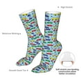 thumbnail image 4 of Fuzoiu Transport Print Crew Socks,Casual Athletic Gym LightWeight Thin Socks,Casual Crew Socks for Men Woman,Calf Length Crew Socks, 4 of 7