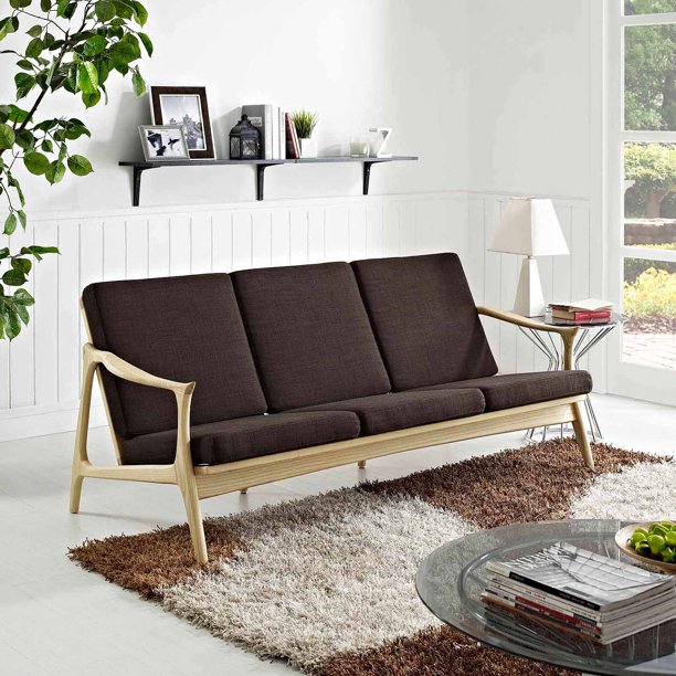 Modway Pace Sofa with Removable Cushions, Multiple Colors