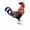 C, variant on Leutsin Metal Rooster Decor, Vintage Chicken Outdoor Statue with Stake, Weather Resistant Standing Rooster Sculpture for Garden, Patio, Lawn, Backyard, 4th of July Independence Day Home Decor