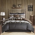 thumbnail image 2 of Bitter Creek Oversized Comforter Set Cal King/Grey/Brown, 2 of 5