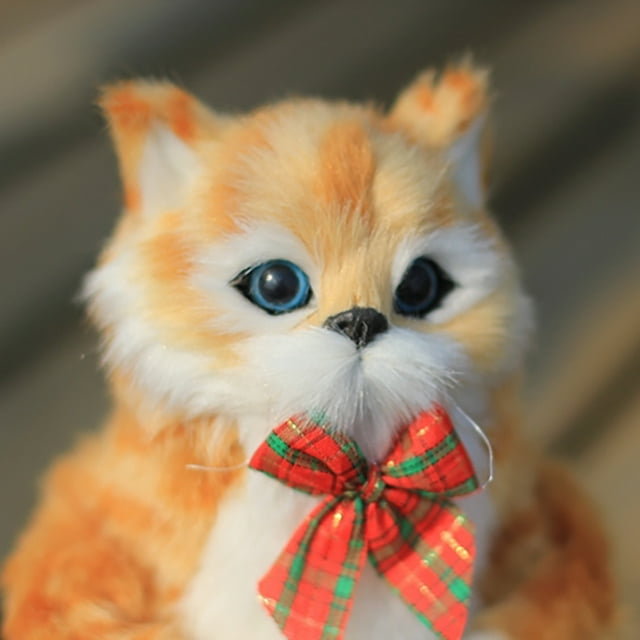 Gato de simulación eléctrico lindo, gato amarillo, gato que canta y baila, muñeco de regalo, juguetes interactivos para niños, regalo