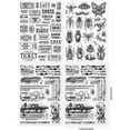 thumbnail image 6 of 4 Sheets Retro Tickets Clear Stamp for Card Making Insects Silicone Clear Stamp Seals Stain Background Transparent Stamps for DIY Scrapbooking Journals, 6 of 7