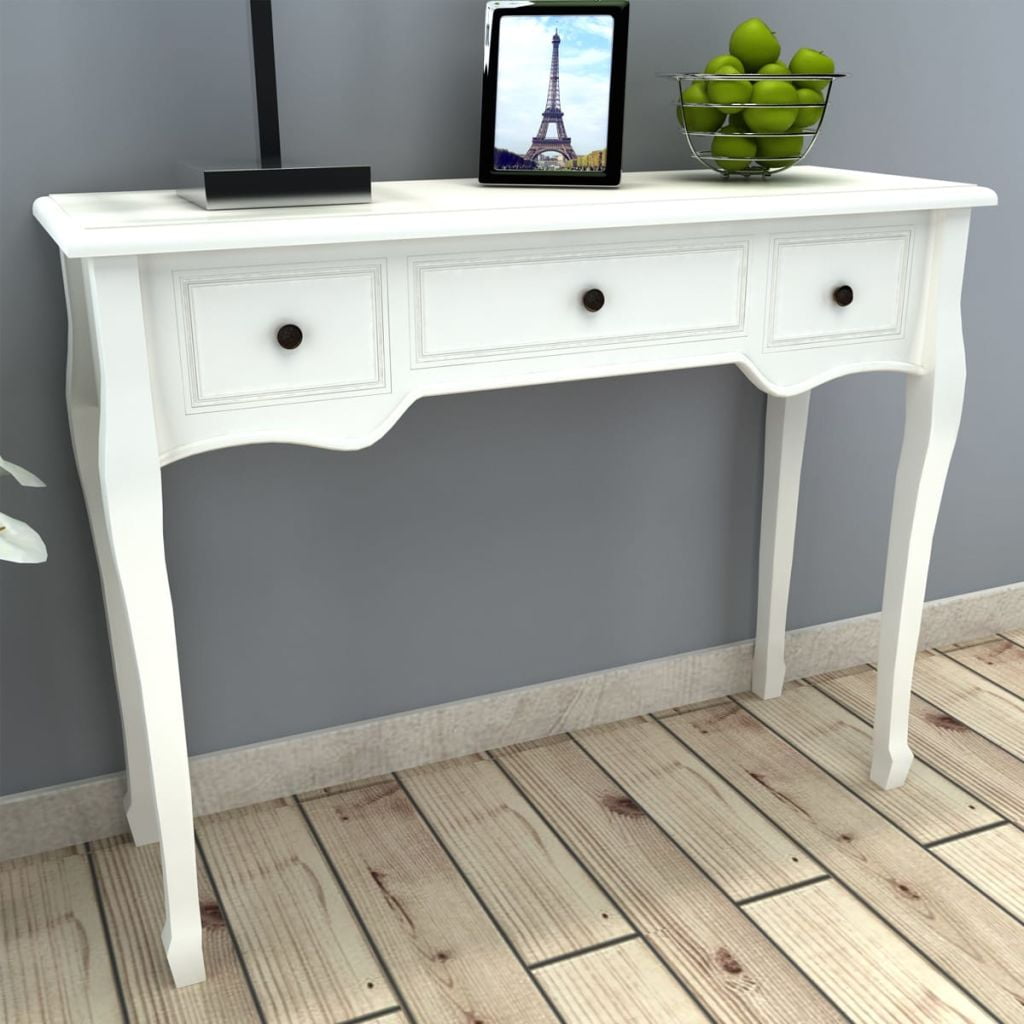 Kepooman Modern Wooden Hallway Table with 3 Drawers for Entryway Living Room Kepooman Modern Wooden Hallway Table with 3 Drawers for Entryway Living Room