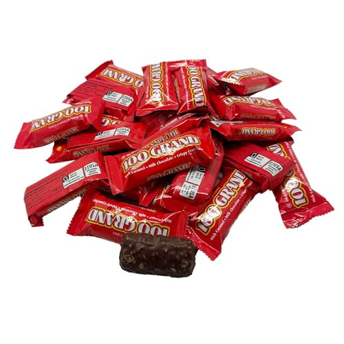 Blair Candy │100 Grand Milk Chocolate Fun Size Candy Bars - 5lbs. Resealable Candy Bag