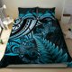 thumbnail image 4 of Nueva Zelanda Lagarto Juego de Cama Helecho Plateado Aotearoa Maorí Azul Versión LT14, 4 of 6