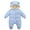b-Light Blue, variant on Baby Snowsuit Clothes Toddler Winter Suit Infant Hooded Jumpsuit Snow Outfit Boys Girls Newborn Coat for 6-12 Months