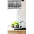 thumbnail image 3 of Ambesonne Nordic Window Valance, Classical Scandinavian, 54" X 12", Grey White Black, 3 of 3