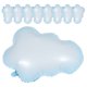 thumbnail image 1 of KAKOWELY 10 globos de aluminio con forma de nube para cumpleaños, baby shower, decoración de fiestas, etc., 1 of 4