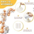thumbnail image 4 of Kit con forma de arco de globos AerWo de 2,85 m y 1,8 m con soporte para bodas, 4 of 6