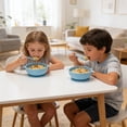 thumbnail image 5 of Linnome Silicone Suction Bowl Penguin Shape Feeding Bowl with Lid Non Slip Dishware for Home Kitchen Mealtime B, 5 of 7