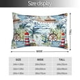 thumbnail image 2 of KLL Watercolor Sailboat Pillow Covers Envelope Closure,Super Soft and Cozy Fuzzy Fleece Pillow Case Cover (No pillow core） 16"x24", 2 of 5