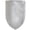 White, variant on Armory Replicas Medieval Blank Heater Shield, 18 Gauge Steel European Knight Shield with Leather Wrapped Grip, Black Polished Shield for LARP, Reenactment, Cosplay & Display