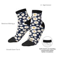 thumbnail image 6 of Pofeuu Daisy Floral Print 30cm Socks, Adult Running Hiking Socks for Youth and Adult, 6 of 7