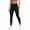 Black, variant on GymCope Leggings for Women, High Waist Womens Pants with Deep Side Pockets, Non-See-Through Workout Yoga Pants, Ankle Length Black Gray XL