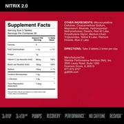 BSN NITRIX 2.0, Workout Supplement, Nitric Oxide Precursors, 90 Tablets, 30 Servings