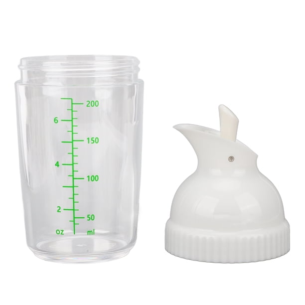 Shaker à vinaigrette, 200 ml, bouteille étanche pour vinaigrette de sauce soja et salade (noir
