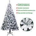 thumbnail image 4 of Christmas Tree 6 FT Artificial White Home Holiday Décor, Metal Stand PVC Material 750 Branches Indoor Decoration , Easy Assembly & Storage (6 FT), 4 of 7