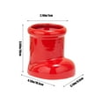 thumbnail image 3 of Adornos navideños, adornos para árboles de Navidad, florero de cerámica roja para zapatos, adornos de escritorio, almacenamiento creativo, plantación de flores, adecuado para el hogar, la sala de esta, 3 of 6