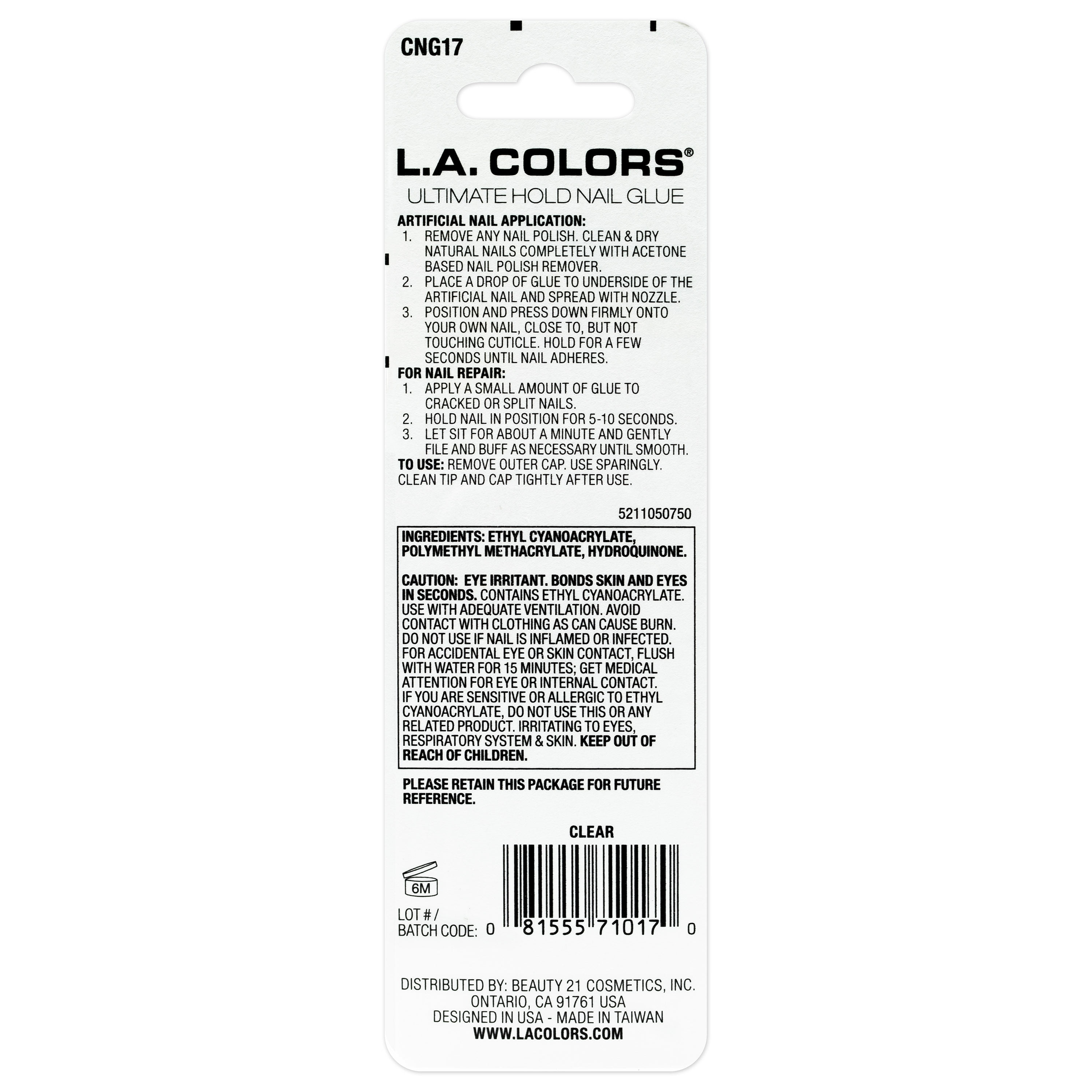 11+ La Colors Nail Glue