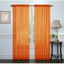 GoodGram Ultra Luxurious High Thread Sheer Voile Curtains, 54” x 84” (2 Panels)
