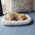 thumbnail image 3 of Realistic Sleeping Plush Breathing Cat Furry Dog with Mat Creative Animals Decor, 3 of 3