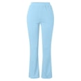 thumbnail image 4 of Womens Yoga Dress Pants Stretchy Pull On Straight Leg Business Casual Pants High Waist Dressy Slacks With Pockets, 4 of 5