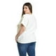 thumbnail image 3 of Blusa de lino con botones Roman Fashion / Tallas Extras, 0320 (Blanco) blanco 42, 3 of 7