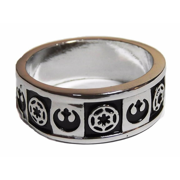 Star Wars Rebel Alliance Imperial Empire Stainless Steel Band Ring Size 10