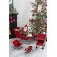 thumbnail image 6 of 25x13.5x17.5"H Iron Sleigh Outdoor or Indoor, Large Christmas Sleigh Decoration, Santa Sleigh Holiday Decoration for Party Yard Home Fireplace Outside Lawn Office, 6 of 7
