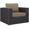 thumbnail image 6 of Modway Convene 5 Piece Outdoor Patio Sectional Set in Espresso Mocha, 6 of 8