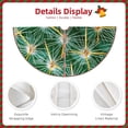 thumbnail image 3 of Balery Thorns Of Macro Cactus Printed Christmas Tree Skirt , Merry Christmas Party Christmas Tree Decoration,Adjustable Tree Skirt-36", 3 of 6