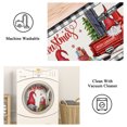 thumbnail image 3 of MeyJey Christmas Indoor Hallway Runner Rug 2'x6', Non-Slip Machine Washable Rugs Foldable Holiday Decoration Floor Carpet for Bedroom Dinning Room Kitchen Living Room, Red/White/Black, 3 of 7