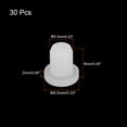 thumbnail image 2 of Uxcell High Temp Silicone Plug T Shaped Solid Stopper Transparent 8.5x9x2mm 30 Pcs, 2 of 7