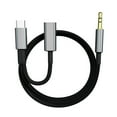 thumbnail image 1 of Cable auxiliar USB C a 3,5 mm con cargador, Cable de audio para auriculares estéreo de automóvil 2 en 1 USB C a 3,5 mm con adaptador de carga, 1 of 5