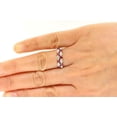 thumbnail image 5 of HeartsAndYou 2ct Natural Ruby Diamond Stylish Inspired Double Rows Band 14k SOLID White Gold, 5 of 8