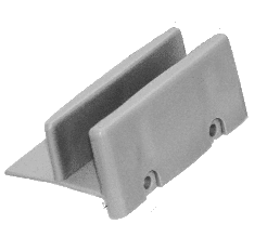 Prime-Line Products M 6219 Sliding Shower Door Bottom Guide Pl 1/2 in x 3 in. 
