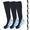 Black Blue, variant on 3 Pairs Copper Compression Socks for Women & Men Circulation 15-20 mmhg - Better Blood Flow, Swelling, Best Support for Medical, Running, Nursing