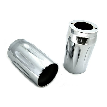 Chrome Fork Slider  Cover Set for Harley  Davidson  by V Twin 
