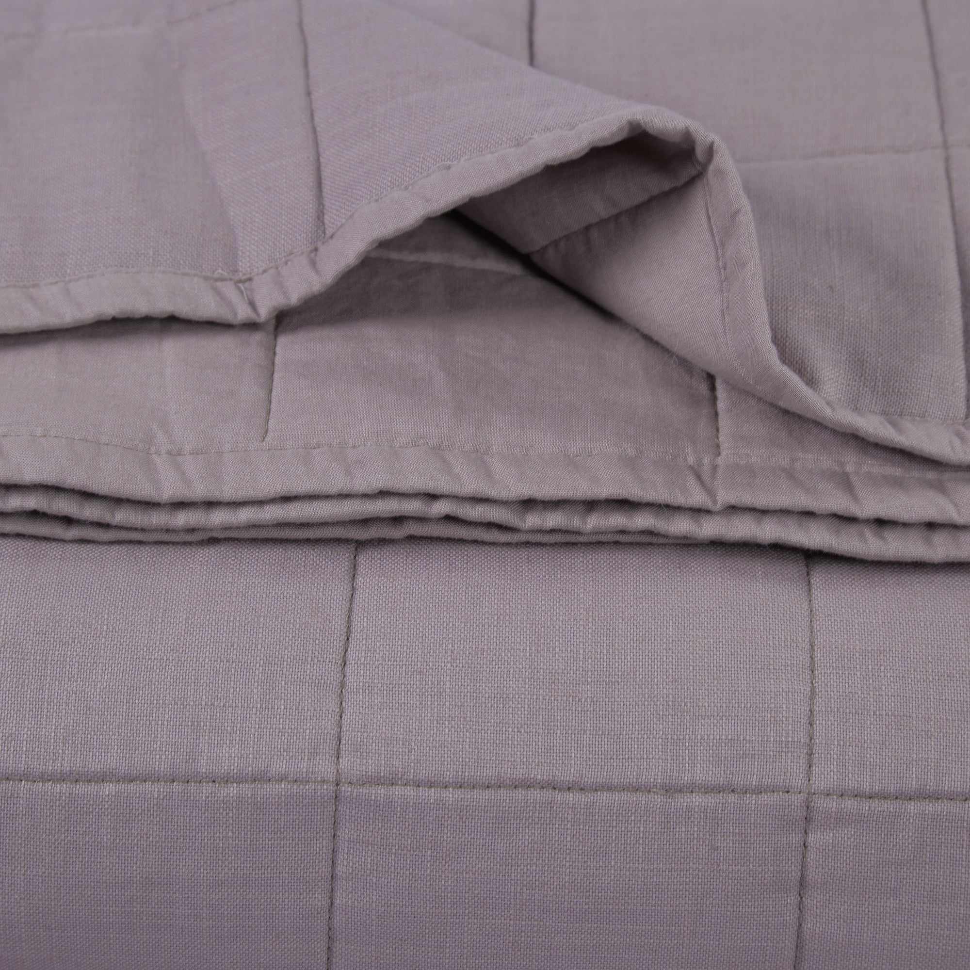 Allswell Cotton Linen Blend Quilt Set, Hazy Purple, Full/Queen