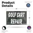 thumbnail image 2 of Golf Cart Repair Vinyl Decal 18 Inch x 24 Inch Weatherproof Heavy-Duty Adhesive Backing | Maintenance Services, Expert Repairs, Reliable Mechanics | Made in USA, 2 of 6