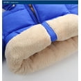 thumbnail image 5 of MAIHAN Christmas Winter Hooded Coat Toddler Little Girl Boy Lined Down Jacket for 2-12T Kids(Blue,2-3Years), 5 of 7