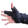 thumbnail image 3 of Traditional Archery Shooting Leather Gloves, Durable Finger Tabs for Bowstring Release and Comfort, 3 of 4