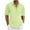 Green, variant on Mlzmgr Cotton Linen Shirts for Men Breathable 1/4 Button Long Sleeve Shirts Summer Trendy Men's Tops