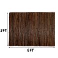thumbnail image 2 of 3ft * 8ft Carbonized Bamboo Cane Fence for Garden Balcony Decoration Fence Panel Black, 2 of 6