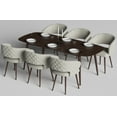 thumbnail image 6 of Ottomanson Palermos Mid Century Modern Easy Assembled Kitchen Dining Chair, Beige, Set of 2, 6 of 6