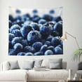 thumbnail image 2 of Daiia Blueberry Pattern Tapestry 60x51 Inches Wall Hanging Tapestry Artistic Wall Hanging Bedroom Wall Decor Living Room Tapestry Dorm Room Decor, 2 of 9