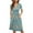 Light Blue dresses for women 2023, variant on Wycnly Formal Dresses for Women Button Down Elastic Waist Beach Pocket Knee-Length A-line Dress V-Neck Short Sleeve Striped Print Summer Midi Dresses Light Blue L Clothes